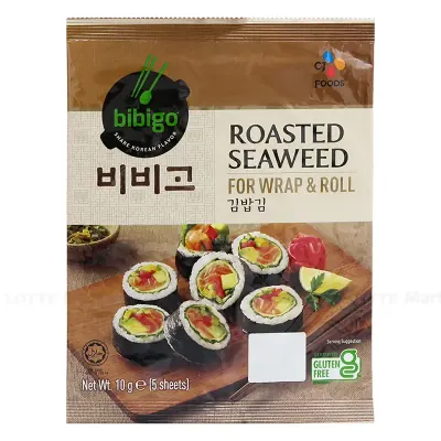Rong Biển Nướng Cuộn Cơm Hàn Quốc bibigo Gói 10g