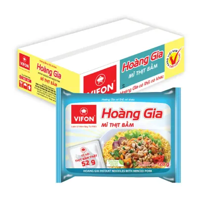 Thùng 18 Gói Mì Hoàng Gia Vì Thịt Bằm 130g