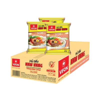 Thùng 30 Gói Hủ Tiếu Nam Vang Vifon Không Thịt 65g