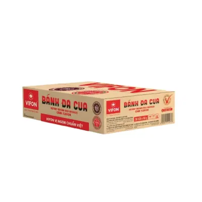 Thùng 30 Gói Bánh Đa Cua Vifon 60g