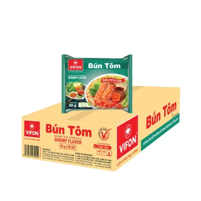 Thùng 30 Gói Bún Vifon Vị Tôm 65g