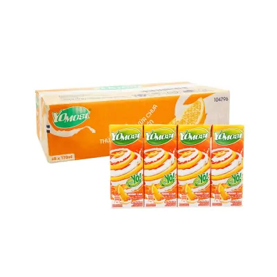 Yomost Sữa Chua Trái Cây Cam 48 Hộp x170ml