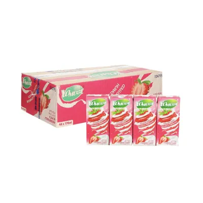 Yomost Sữa Chua Trái Cây Dâu 48 Hộp x170ml