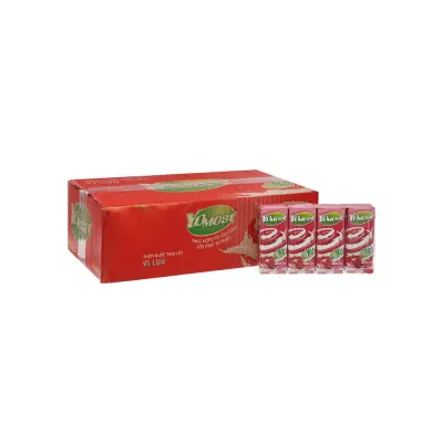 Yomost Sữa Chua Trái Cây PoFruit Lựu Dâu 48 Hộp x170ml