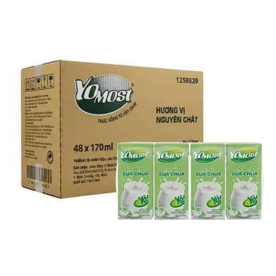 Yomost Sữa Chua Hương Vị Nguyên Chất 48x170ml