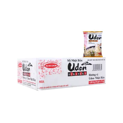 Thùng 24 Gói Mì Udon Sưki Sưki Acecook x75g