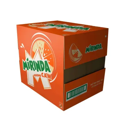 Thùng 12 Nước Ngọt Có Ga Mirinda Cam Chai 1.5L