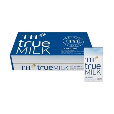 Sữa Tươi Tiệt Trùng TH Có Đường 48 x 110ml