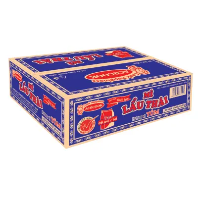 Thùng 30 Gói Mì Thế Giới Mì Lẩu Thái Tôm 81g