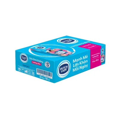 Sữa Tiệt Trùng Dutch Lady Dâu 48x180ml