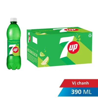 Nước Ngọt Có Gaz 7Up Vị Chanh 24x390ml