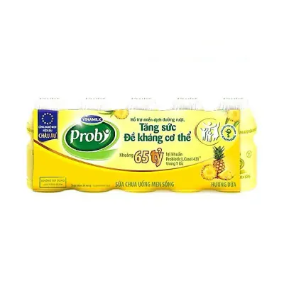 Sữa Chua Uống Men Sống Probi Dứa Thùng 50x65ml