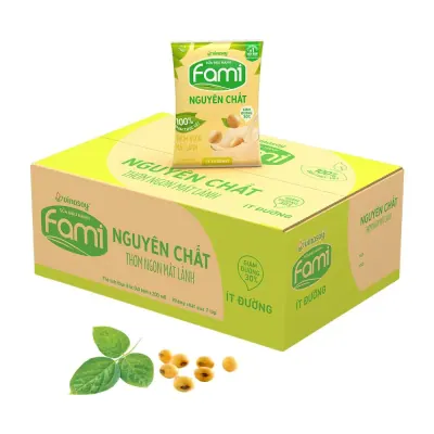 Sữa Đậu Nành Fami Ít Đường Bịch 40 x 200ml