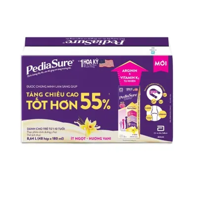 Thực Phẩm Bổ Sung Pediasure Vani 48x180ml