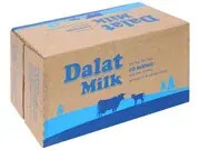 Sữa Tươi Tiệt Trùng Dalat Có Đường 48x220ml