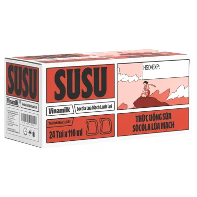 Thức Uống Susu Soco Lúa Thạch Túi 24x110ml