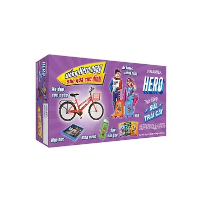 Sữa Trái Cây Vinamilk Hero Kẹo Nho Thùng 48x180ml