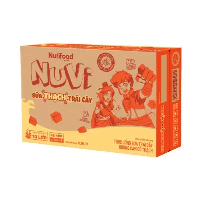 Sữa Lắc Thạch Nuvi Cam 48x170ml