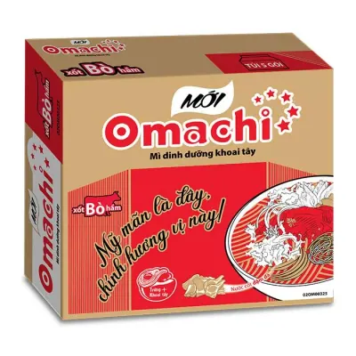 Thùng 30 Gói Mì Omachi Xốt Bò Hầm 81g