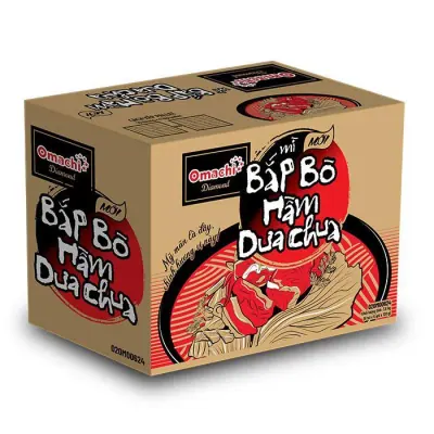 Mì Omachi Bắp Bò Dưa Chua 30x125g