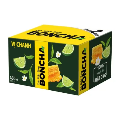Trà Mật Ong BonCha Vị Chanh 24x450ml