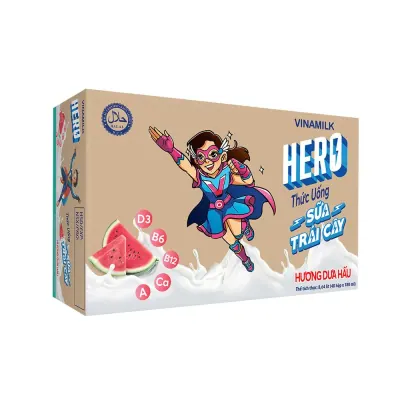 Sữa Trái Cây Vinamilk Hero Dưa Hấu Thùng 48x180ml