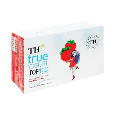 Sữa Chua Uống Tiệt Trùng TH Topkid Dâu 48x180ml