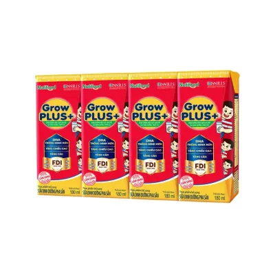 Sản Phẩm Dinh Dưỡng Pha Sẵn Grow Plus+ Suy Dinh Dưỡng Hộp Đỏ 48 x 180ml