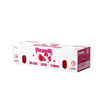Sữa Chua Ăn Vinamilk Lựu Đỏ Ít Đường 24x100g