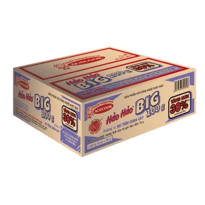 Mì Hảo Hảo Big Tôm Chua Cay 30 x 100g