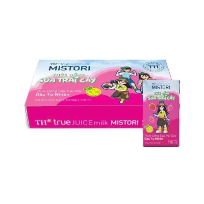 Thức Uống Sữa Trái Cây Dâu Mistori 48x110ml