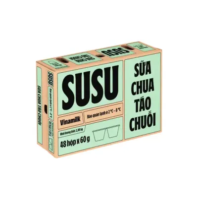 Sữa Chua Susu Táo Chuối 48x60g