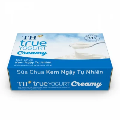 Sữa Chua Ăn TH Kem Ngậy Tự Nhiên 48x100g