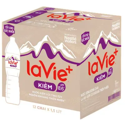 Nước Khoáng Kiềm La Vie 12x1.5L