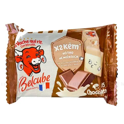 Phô Mai Vuông Con Bò Cười Belcube Vị Socola 15 Viên Gói 78g