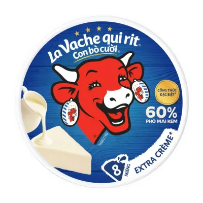 Phô Mai Con Bò Cười Extra Crème Hộp 112g