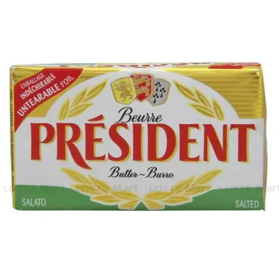 Bơ Mặn President Gói 125g