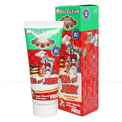 Kem Đánh Răng Trẻ Em Oral Clean Tom&jerry Choco Brownie Tuýp 75ml (Cho Trẻ Từ 2 Tuổi)