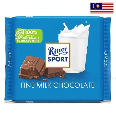 Sô Cô La Sữa 35% Cacao Ritter Sport Thanh 100g