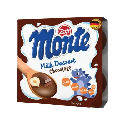 Váng Sữa Zott Monte Soco Lốc 4x55g