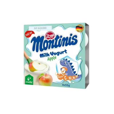 Sữa Chua Zott Montinis Táo 4x55g