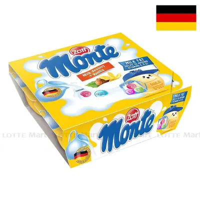 Lốc 4 Hũ Váng Sữa Zott Monte Vị Vanilla 55g