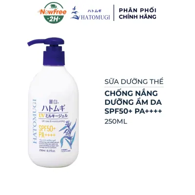 Sữa Dưỡng Thể Hatomugi Chống Nắng Dưỡng Ẩm SPF50+ Pa++++ 250ml
