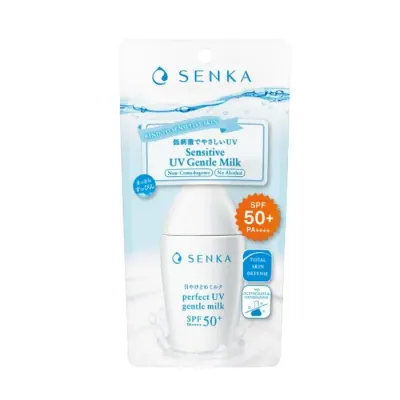 Sữa Chống Nắng Senka Perfect UV Gentle Milk SPF50+ Pa++++ Cho Da Nhạy Cảm 40ml