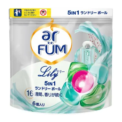 Viên Giặt Xả 5in1 Arfum Lily Túi 6 Viên x 12g-CX