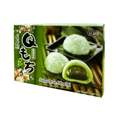 Bánh Mochi Qidea Trà Xanh Hộp Giấy 210g