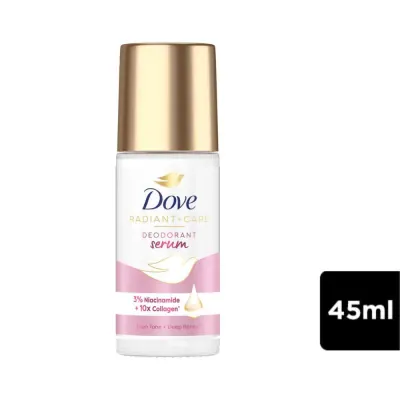 Lăn Ngăn Mùi Dove 3% Niacinamide Dưỡng Trắng, Đều Màu Chai 45ml