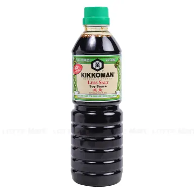 Nước Tương Ít Muối Kikkoman Chai 600ml