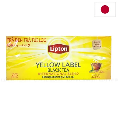 Trà Túi Lọc Lipton Nhãn Vàng Hộp 25 Gói 2g