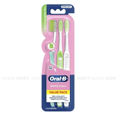 Bàn Chải Đánh Răng Oral B Trà Xanh (Bộ 2+1)